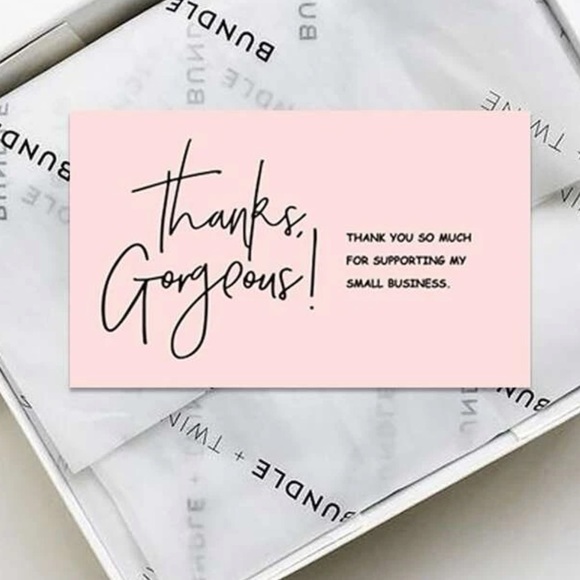 Other - 🆑 Gorgeous Thank You Insert Cards Pack of 30